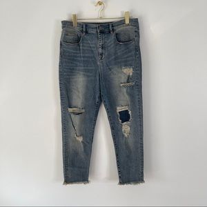 BDG Twig Crop High Rise Skinny Jeans Distressed